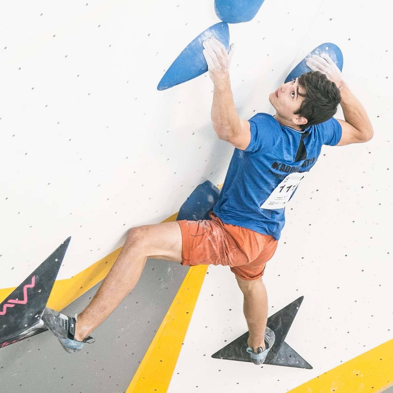 pietro biagini lead contest milano climbing expo urban wall competizione arrampicata